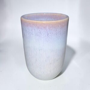 H&M Home Stoneware Mug Reactive Glaze Lavender Blue Handleless Tumbler Cup